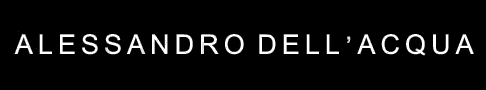 Alessandro DellAcqua logo, logotype, emblem, black