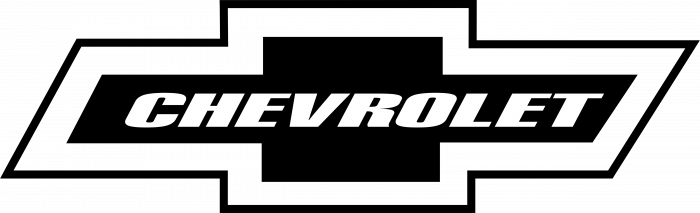 Chevrolet logo black white