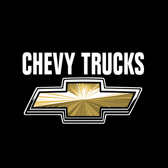 Chevy Trucks logo black