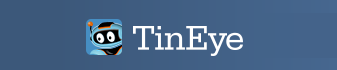 TinEye logo blue