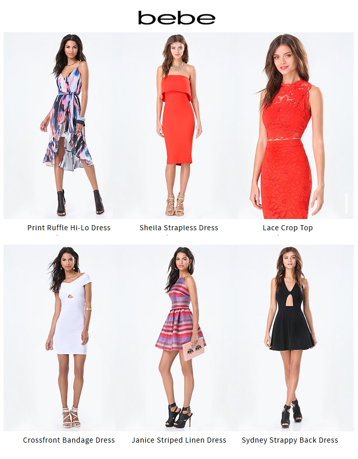 Bebe dresses