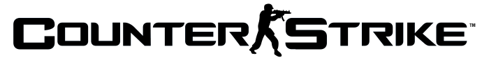 Counter-Strike logo, logotype, full black