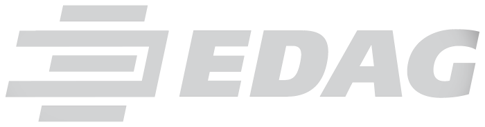 Edag logotype, light gray