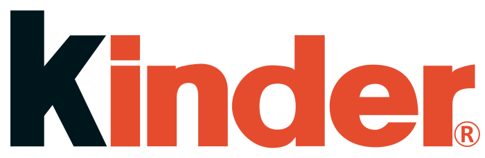 Kinder logo, wordmark, logotype