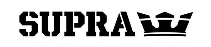 Supra logo, logotype, emblem (footwear company)