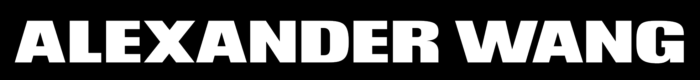 Alexander Wang logo, black bg