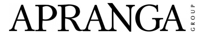 Apranga logo, black