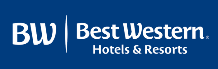 Best Western logo, blue background