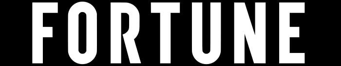 Fortune logo, black background