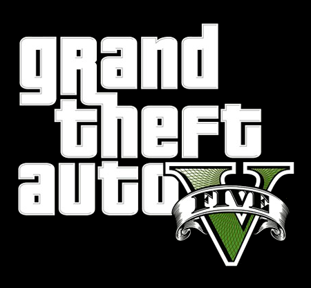 GTA 5 logo, black