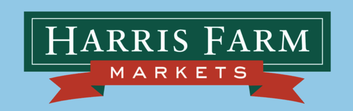 Harris Farm Markets logo, blue bg