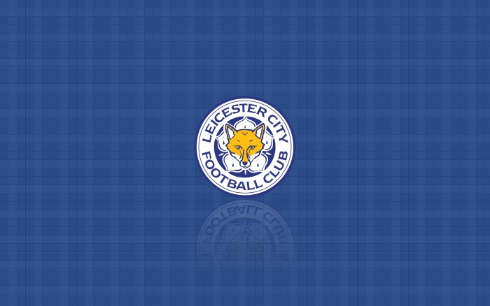 Leicester City blue desktop wallpaper with crest (logo) 1920x1200