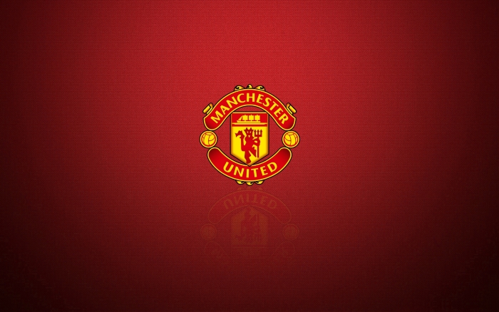 Manchester United widescreen desktop background with logo - 1920x1200
