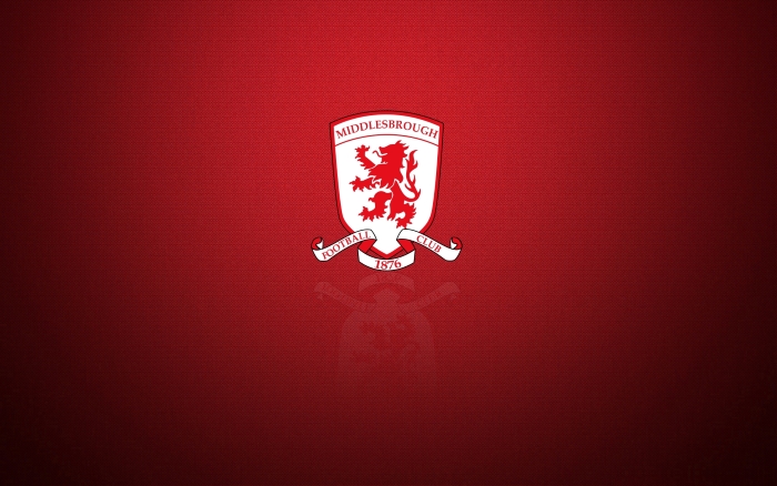 Middlesbrough FC background with logo, widescreen desktop wallpaper 1920x1200 px