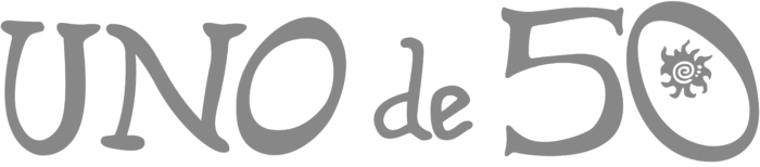 UNO de 50 logo, white background