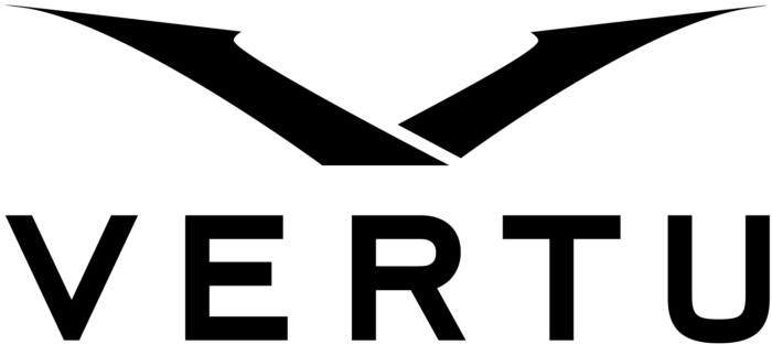 Vertu logo, bird, sign, wings, wordmark