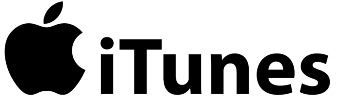 iTunes logo, black