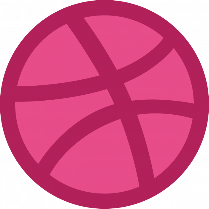 Dribbble logo perple