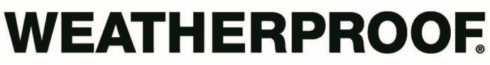 Weatherproof logo