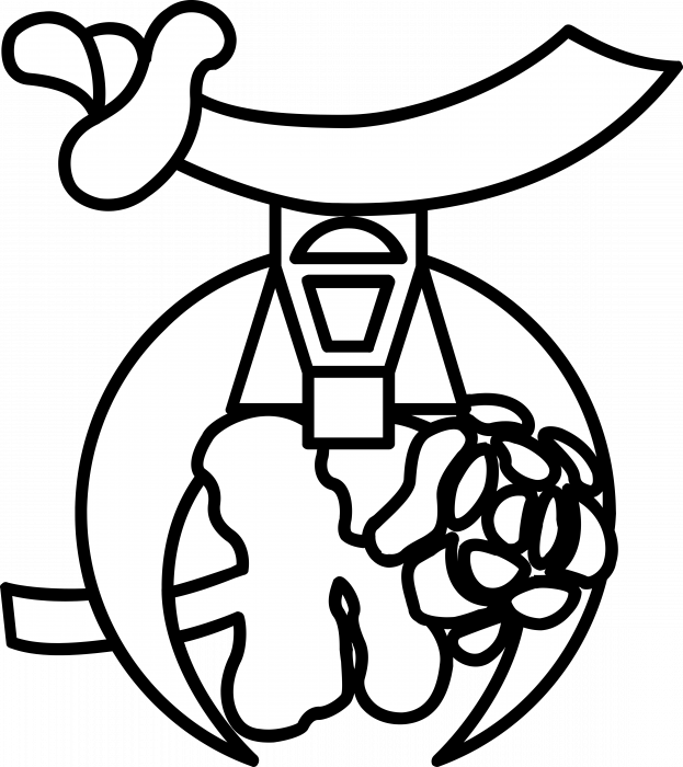 Daughters of the Nile logo white