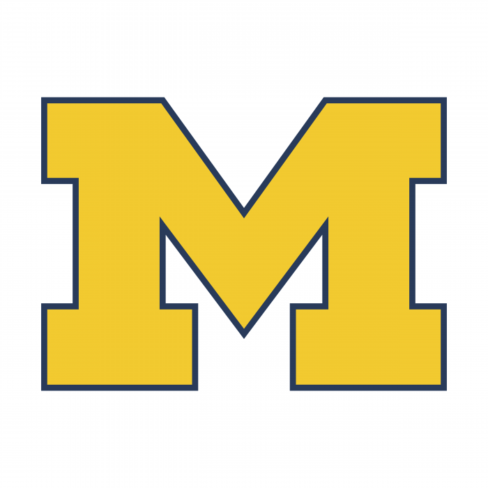 M Wolverines logo yellow