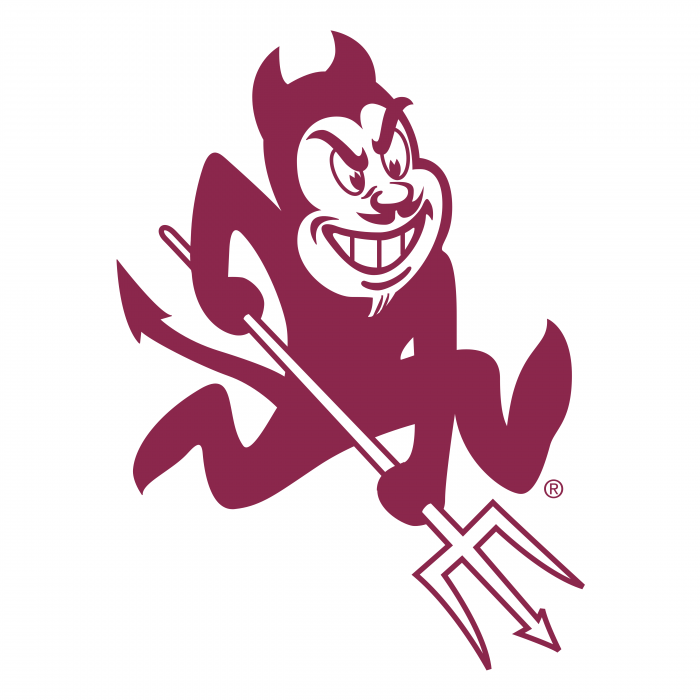 Arizona Stat Sun Devils logo white