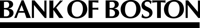 Bank of Boston logo black