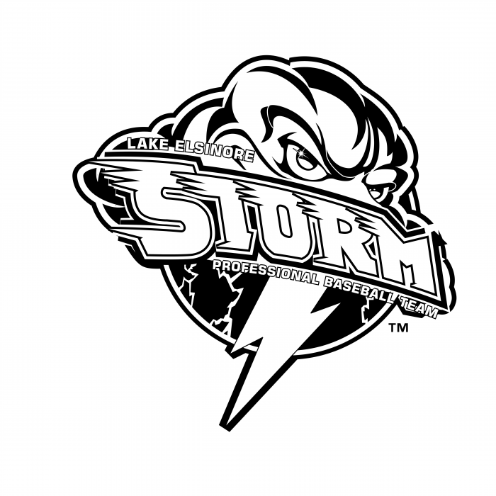 Lake Elsinore Storm logo black