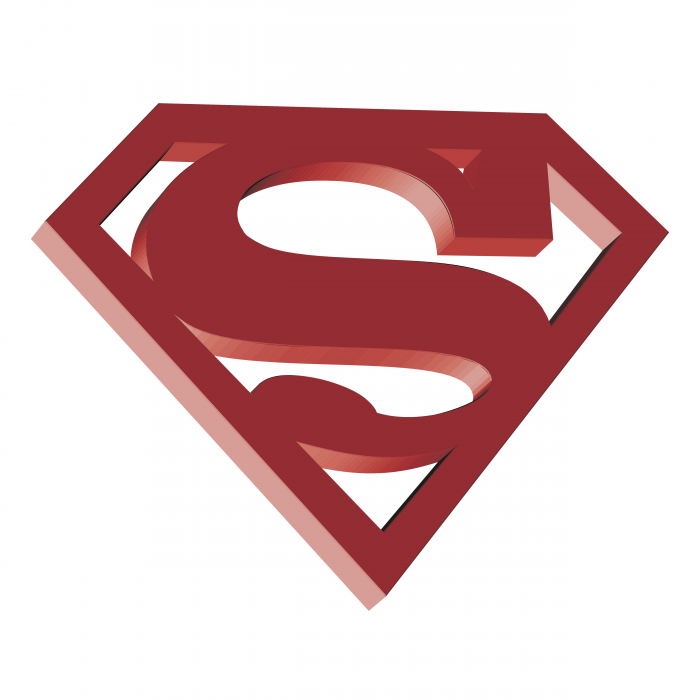 Superman logo red