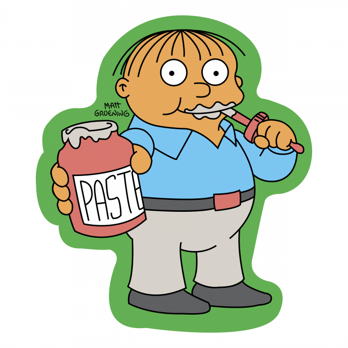 The Simpson logo paste