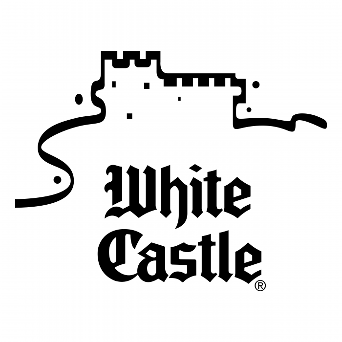 White Castle logo white