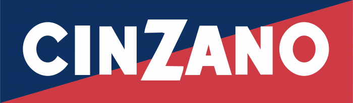 Cinzano logo blue red