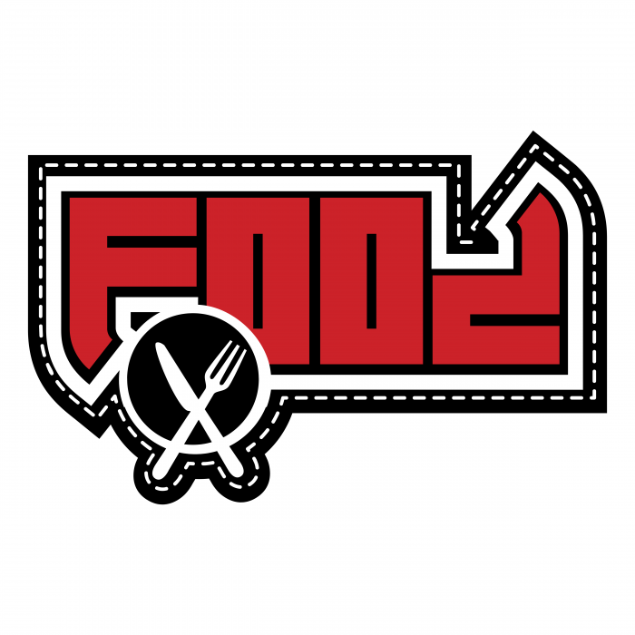 Food Clothing logo red
