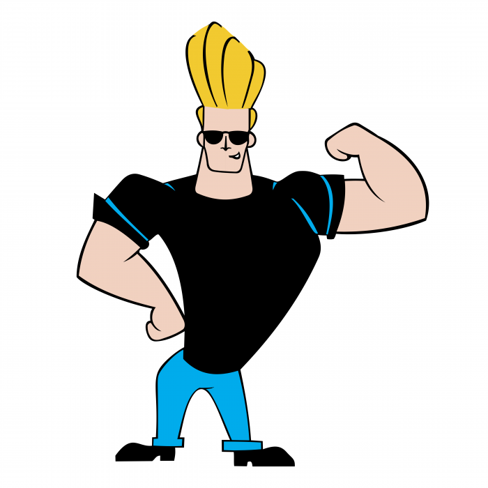 Johnny Bravo logo men