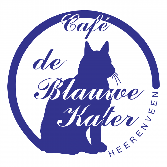 Blauwe Kater logo blue