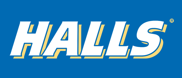 Halls Cough Drops Logo old