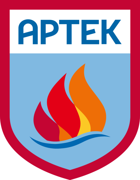 Artek Logo blue background