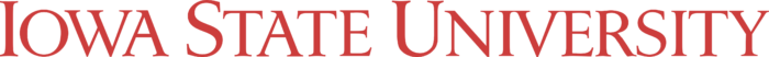 Iowa State University Logo red text