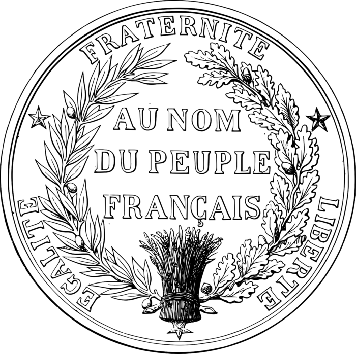 Great Seal of France reverse