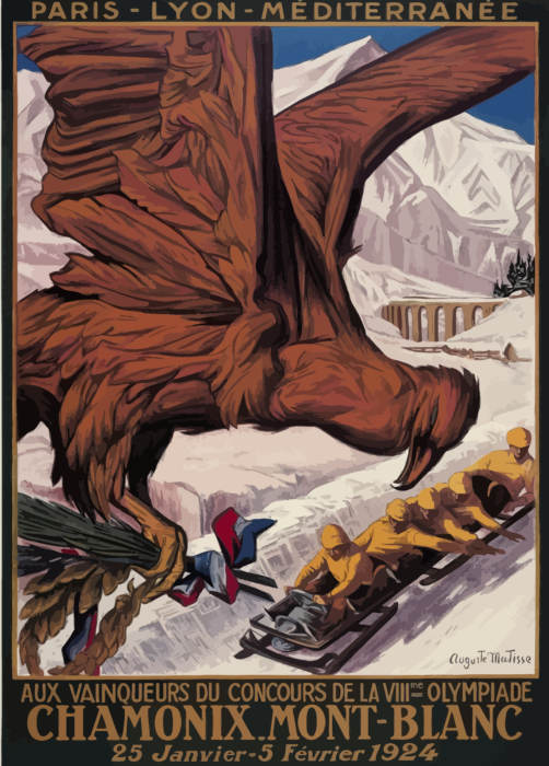 Chamonix 1924 Winter Olympics Logo