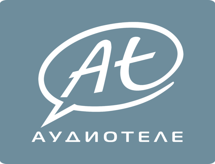Audiotele Logo white text