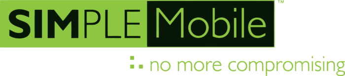 Simple Mobile Logo horizontally