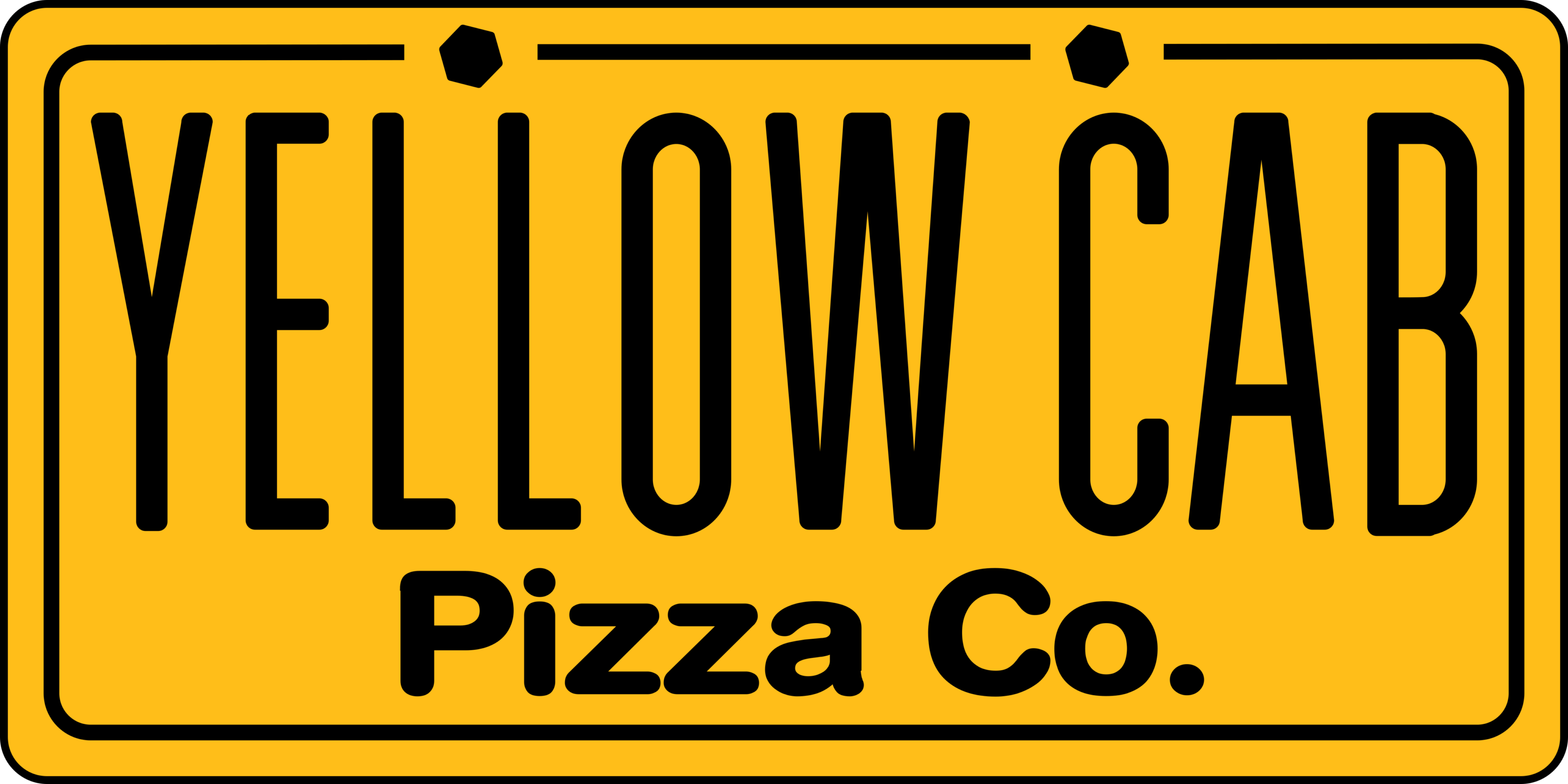 Yellow Cab Pizza Co. Logo