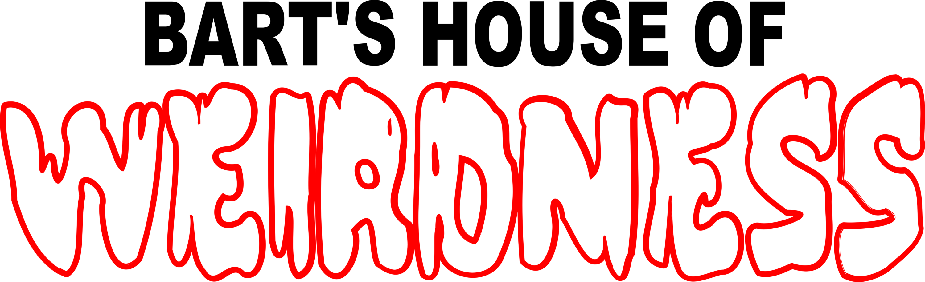 Bart House of Weirdness Logo