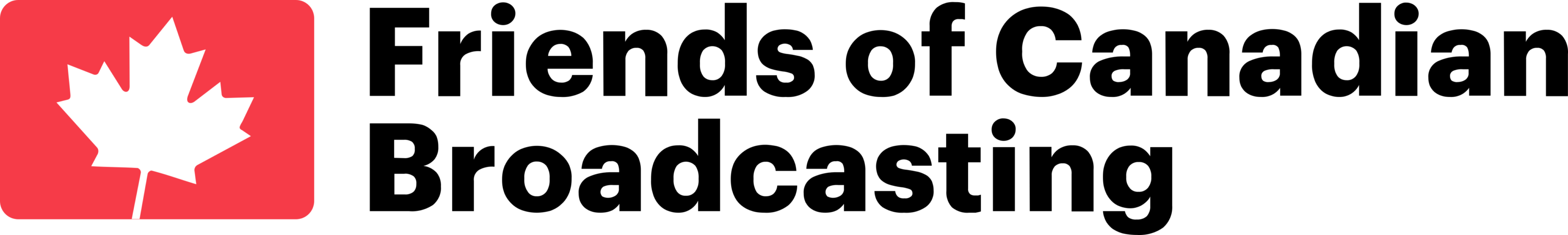 Friends of Canadian Broadcasting Logo