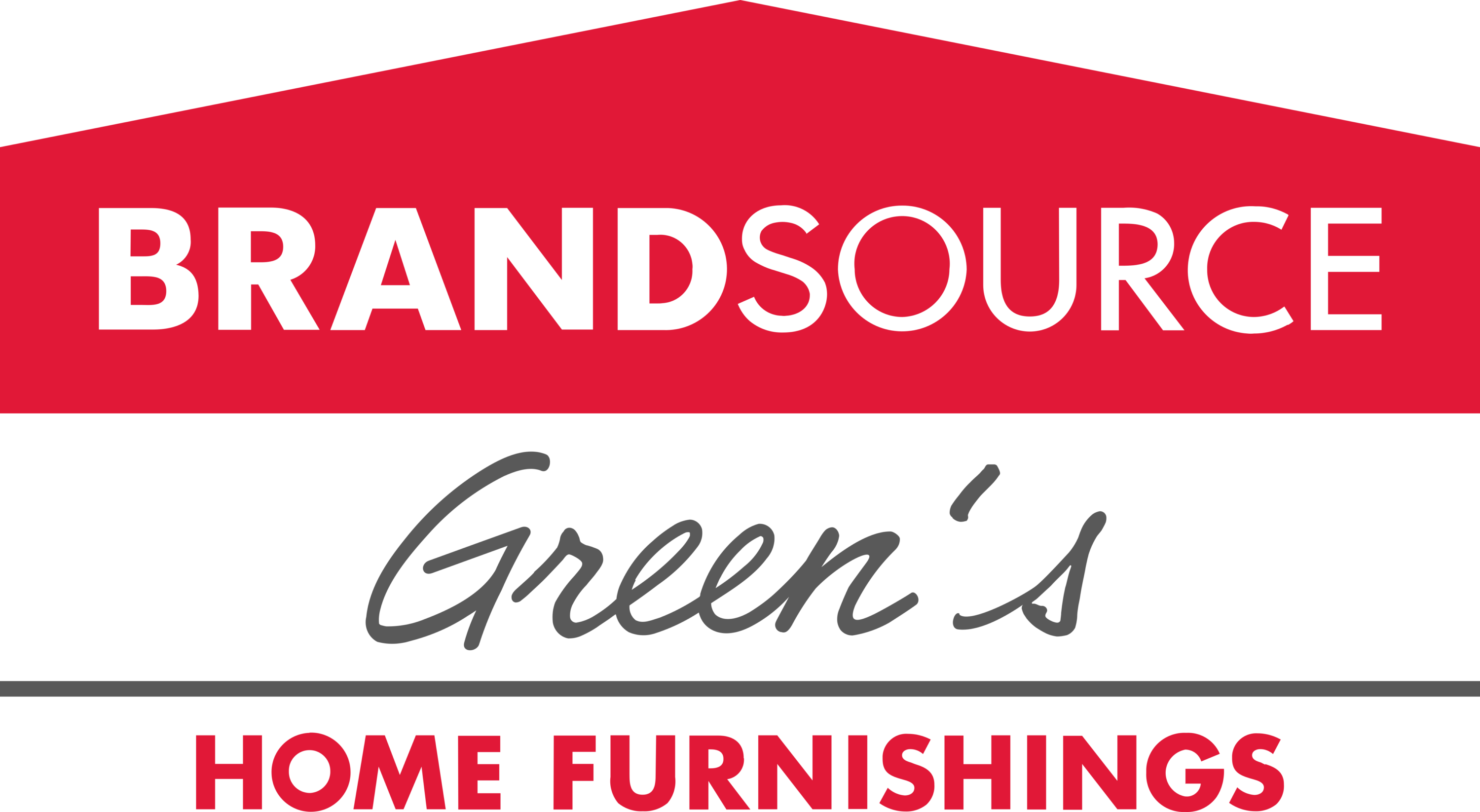 Greens BrandSource Home Furnishings Logo