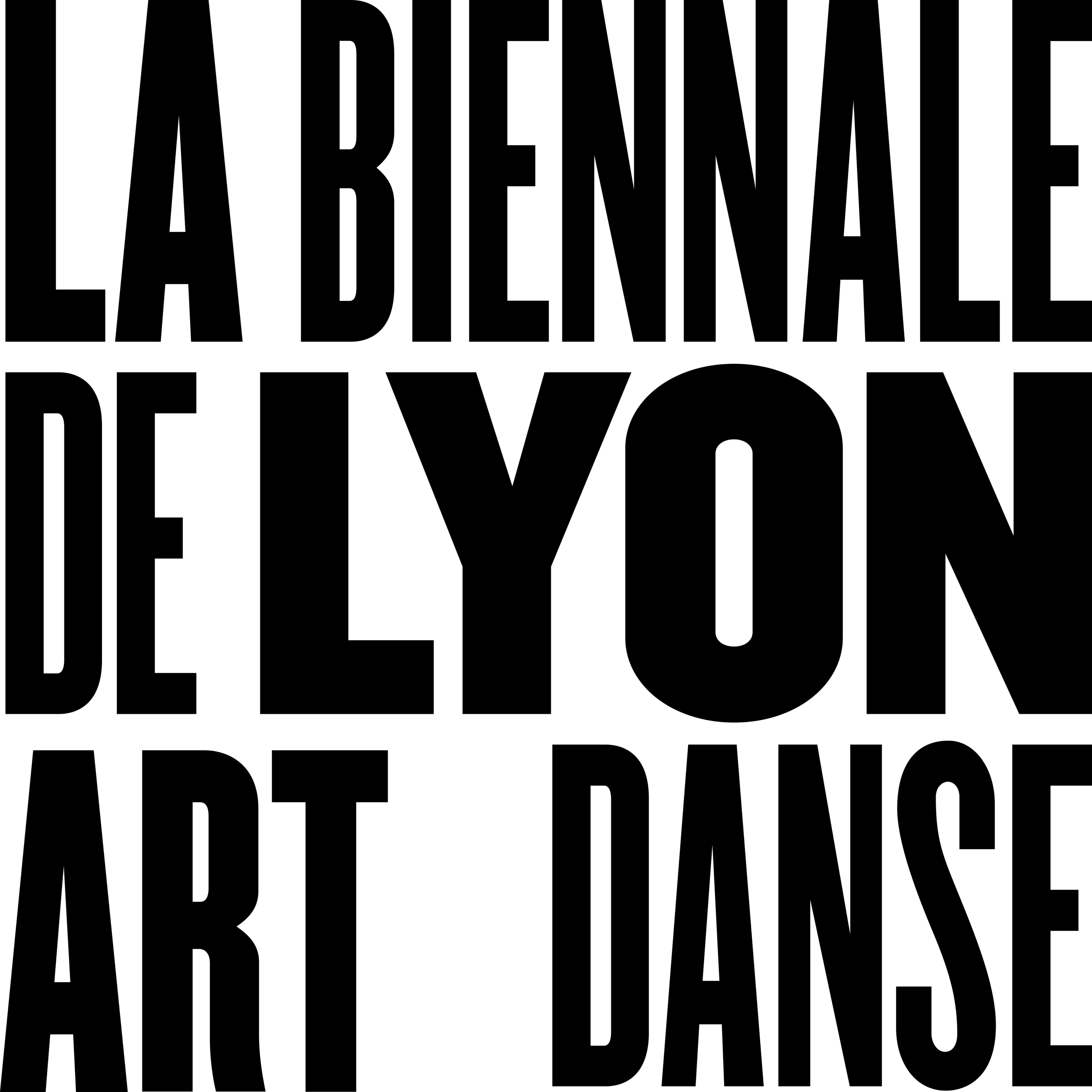 La Biennale de Lyon Art et Danse Logo