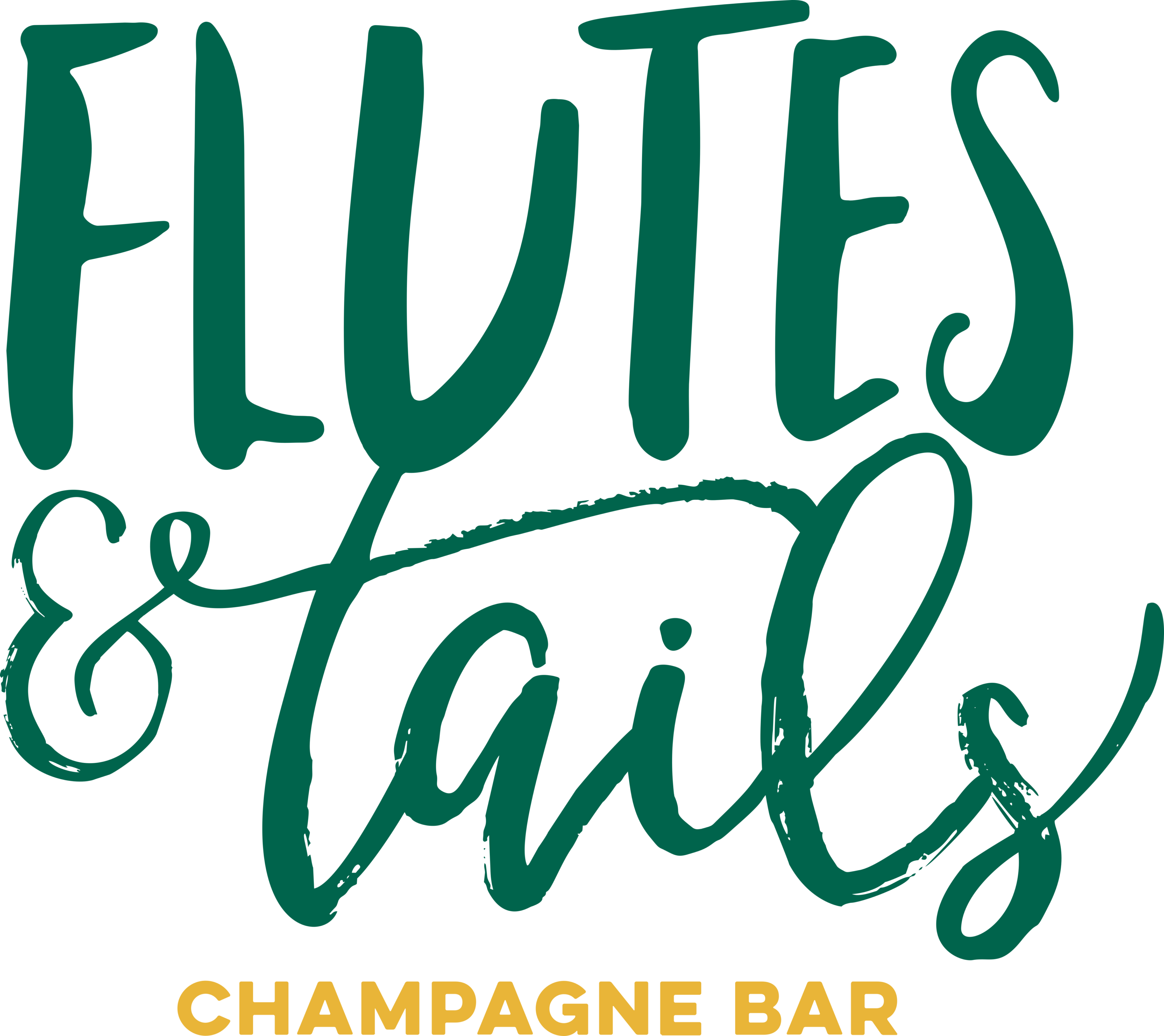 Flutes & Tails Champagne Bar Logo