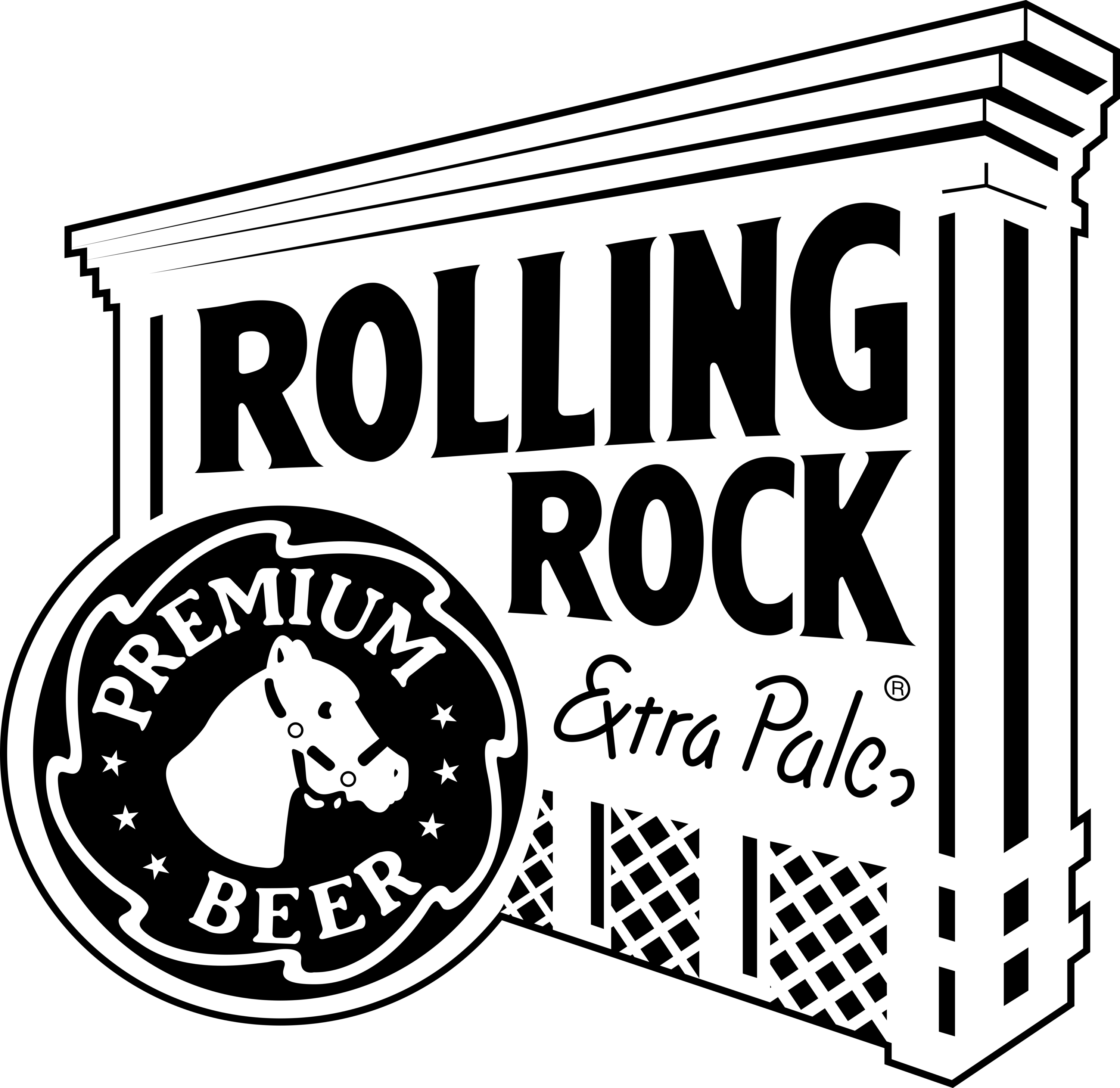 Rolling Rock Premium Beer Logo